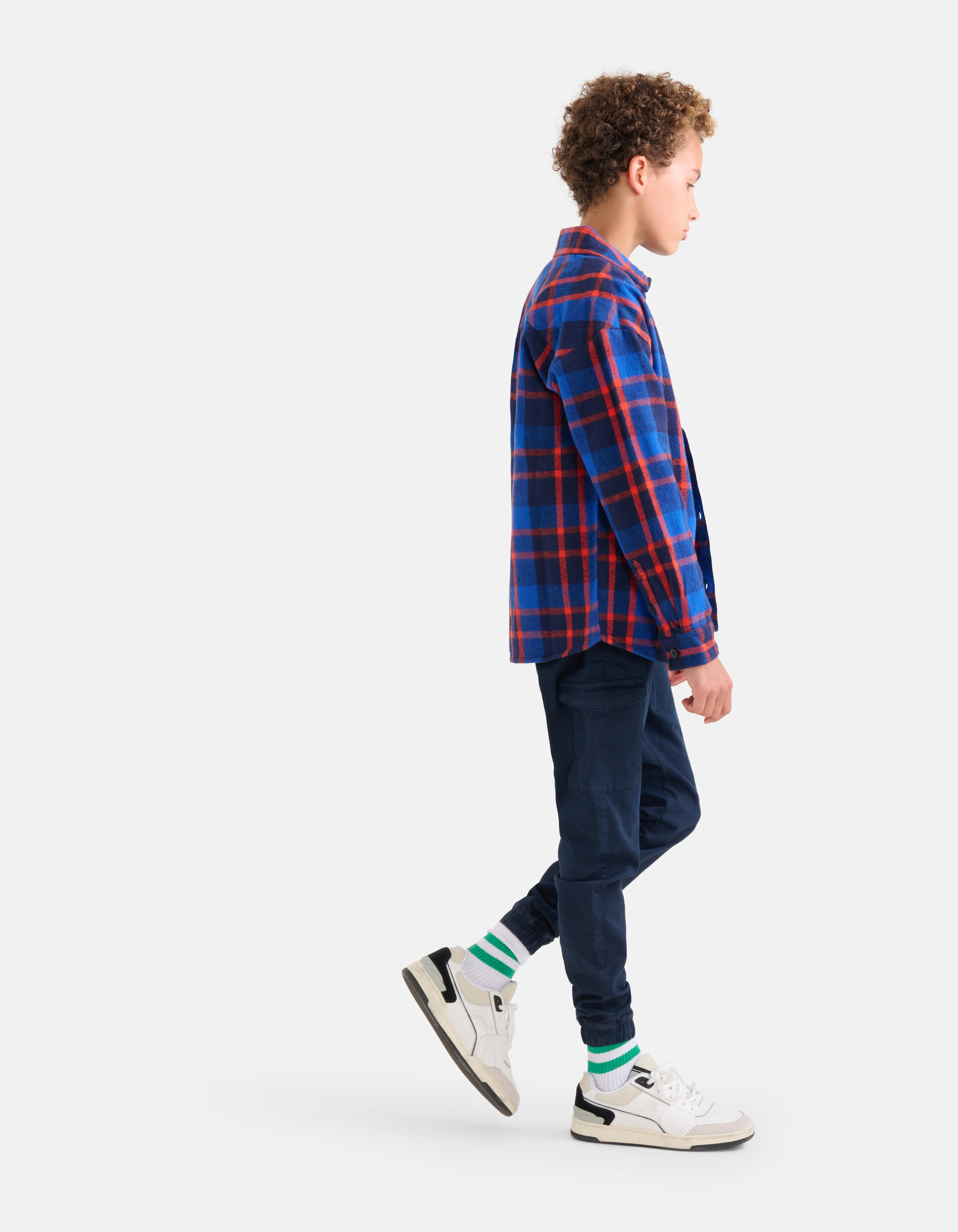 Kariertes Überhemd Blau SHOEBY BOYS