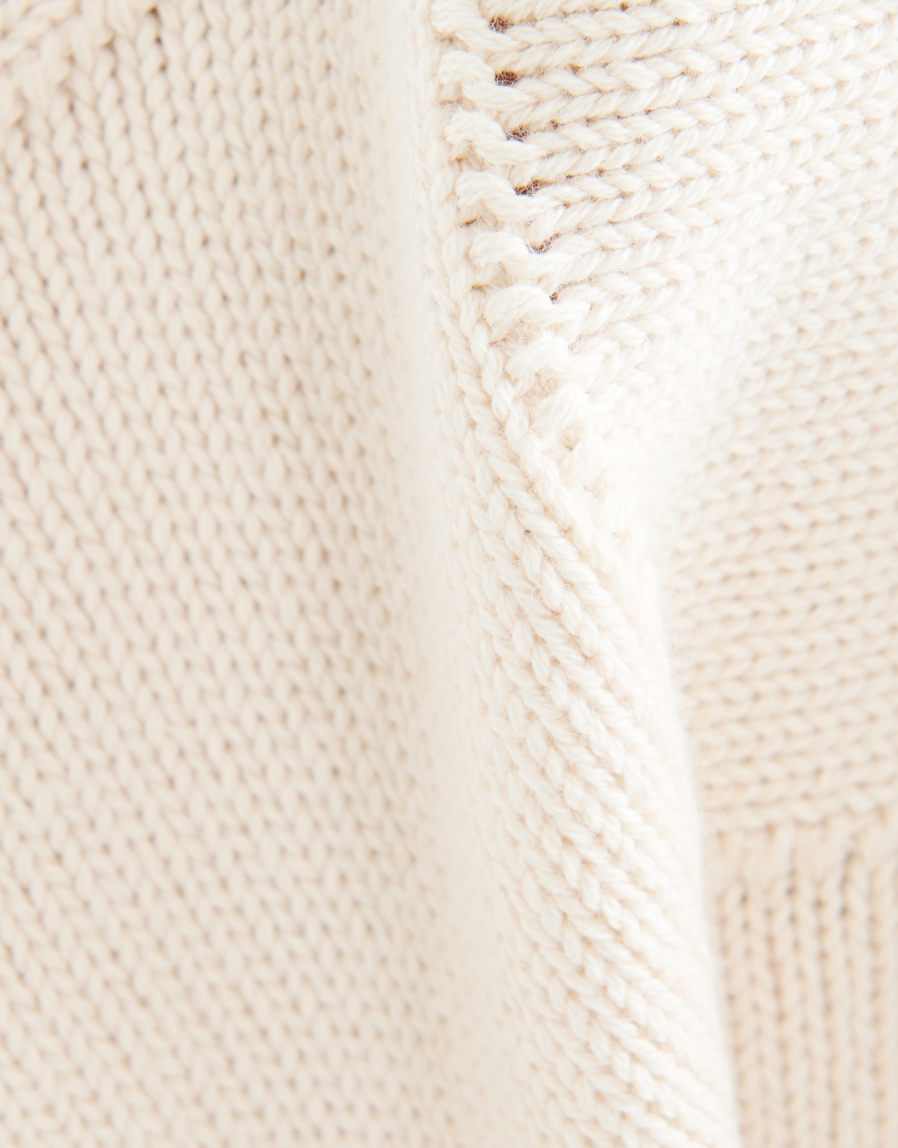 Karierter Strickpullover Offwhite SHOEBY WOMEN