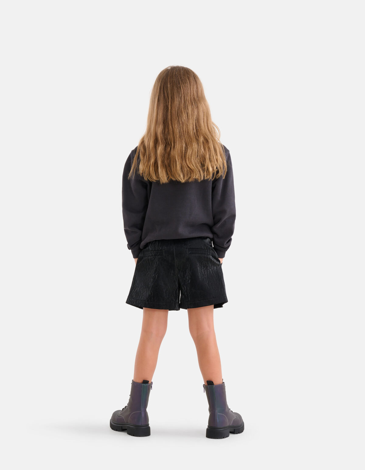 Nieten-Pullover Dunkelgrau SHOEBY GIRLS