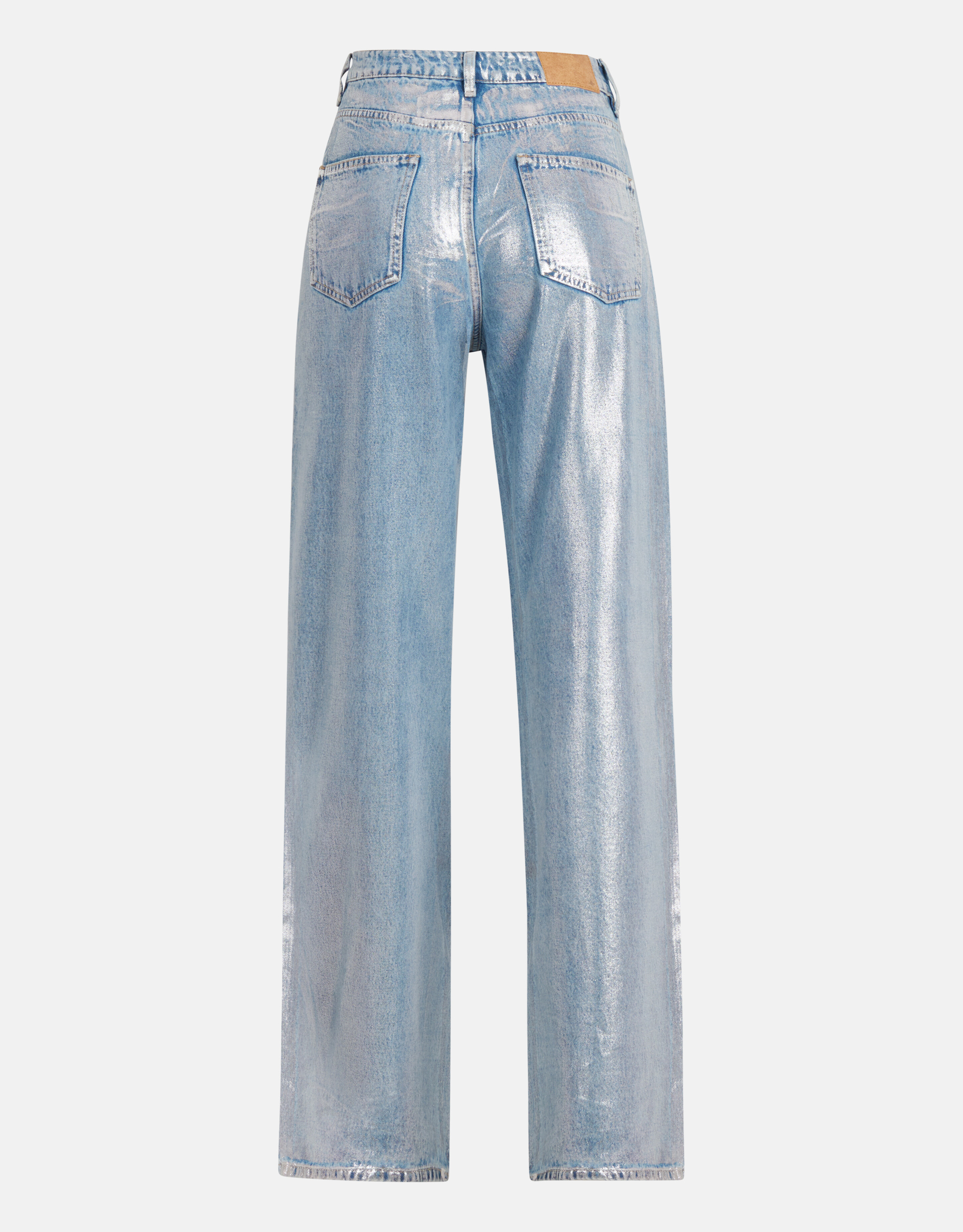Metallic Jeans mit weitem Bein Silber L33 SHOEBY WOMEN