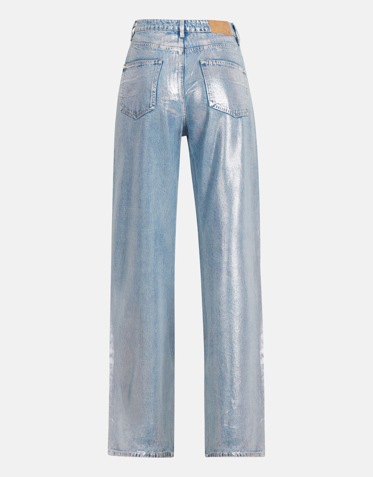 Metallic Jeans mit weitem Bein Silber L33 SHOEBY WOMEN