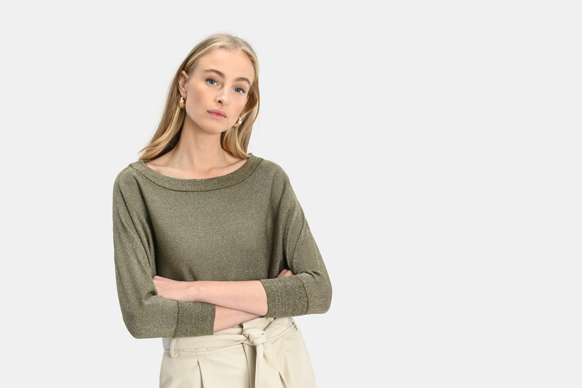 Glitzer-Batwing-Pullover SHOEBY WOMEN