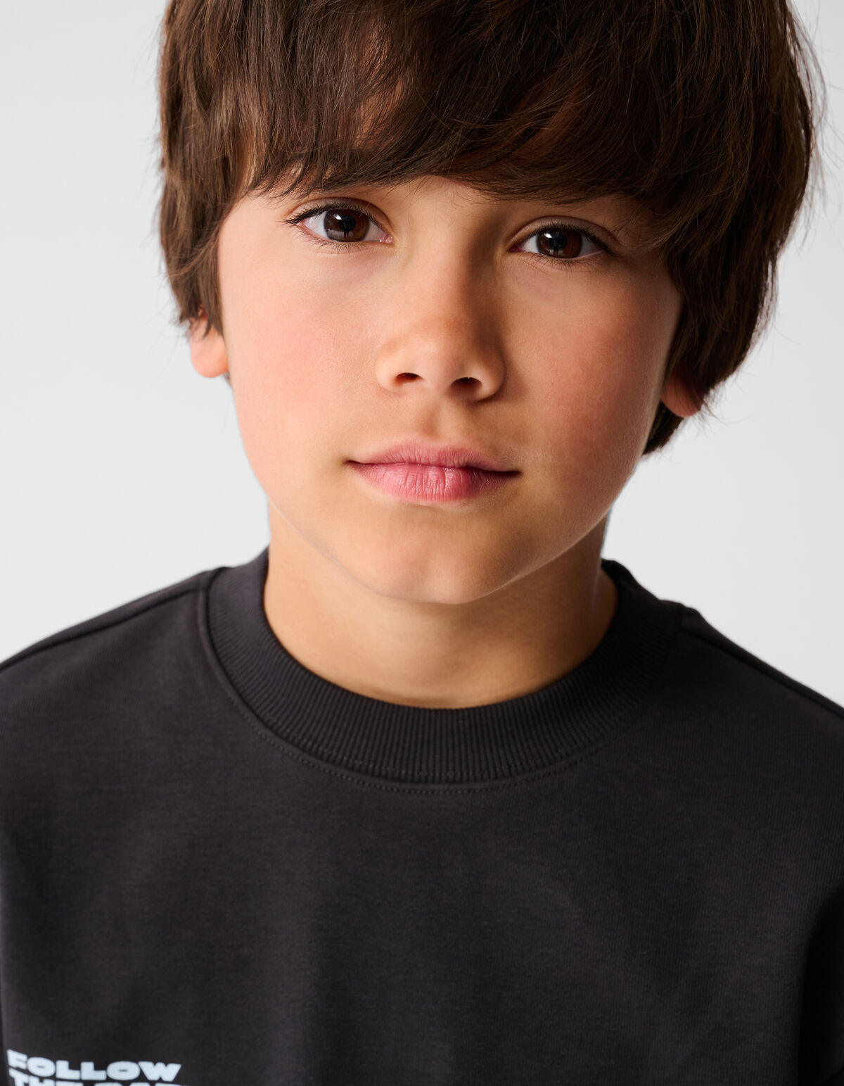 Text Artwork Pullover Dunkelgrau SHOEBY BOYS