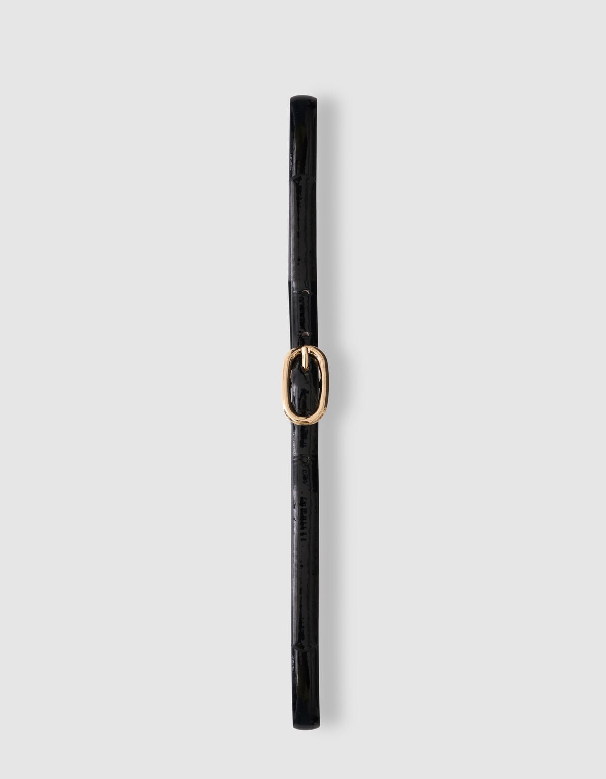Schmale G&uuml;rtel Schwarz/Gold SHOEBY ACCESSOIRES