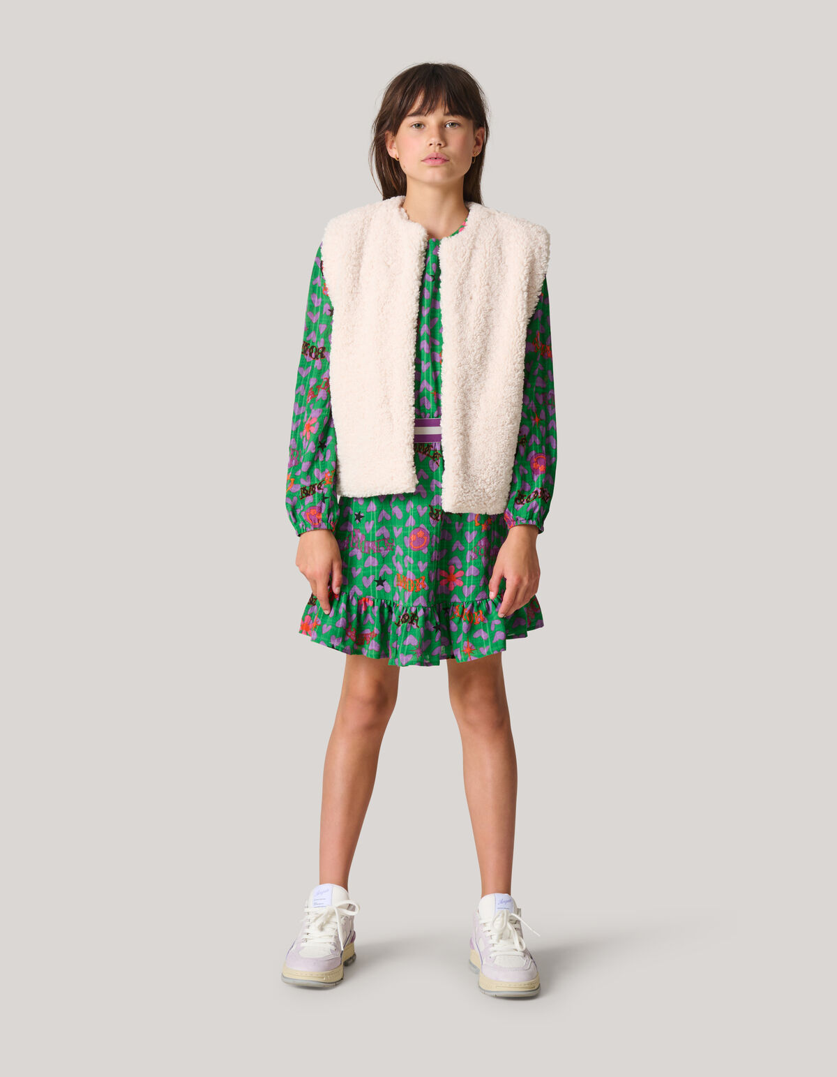 Teddy Gilet Off White SHOEBY GIRLS