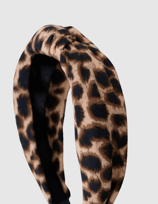 Leoparden-Stirnband Braun SHOEBY ACCESSOIRES