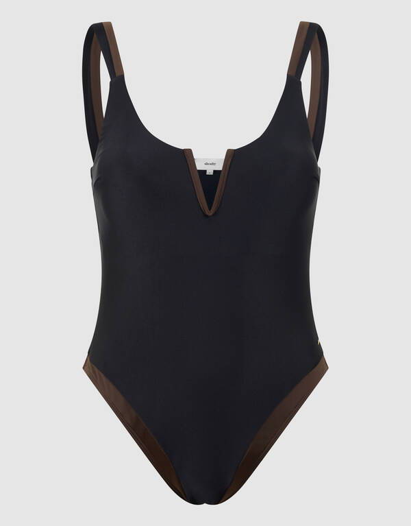 Kontrast Badeanzug Schwarz SHOEBY ACCESSOIRES