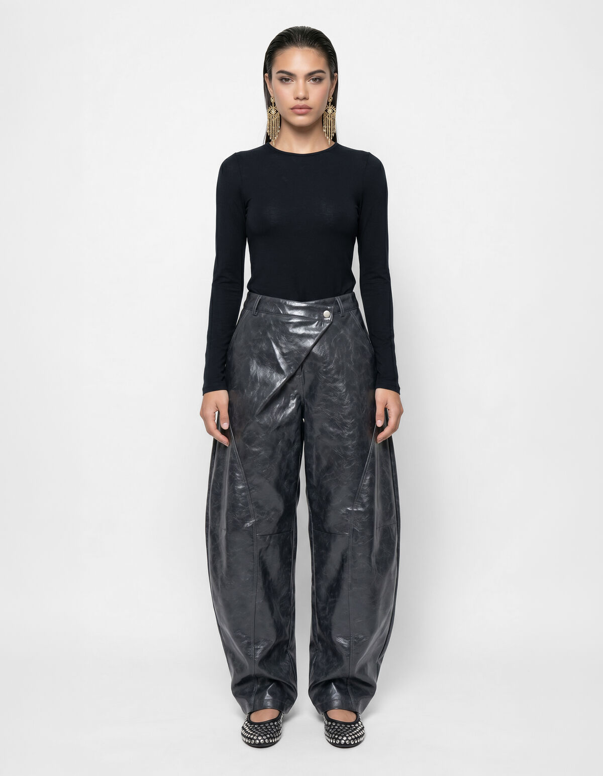 Weiche Longsleeve Top Schwarz SHOEBY WOMEN