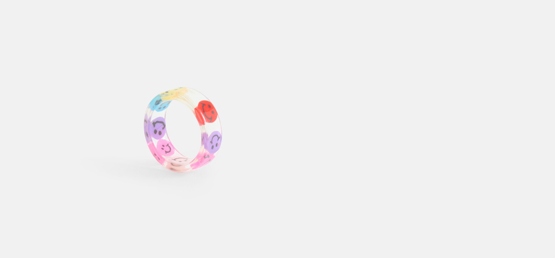 Smiley Ring Roze SHOEBY ACCESSOIRES