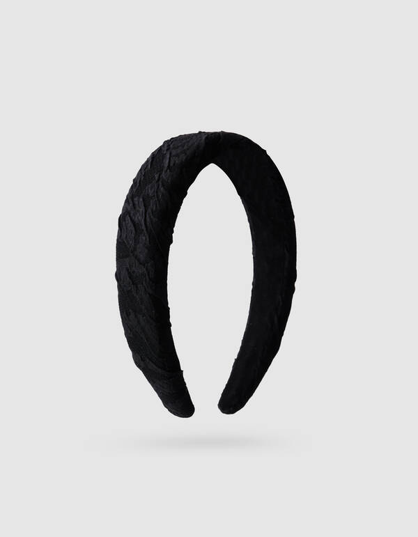 Jacquard-Haarband Schwarz SHOEBY ACCESSOIRES