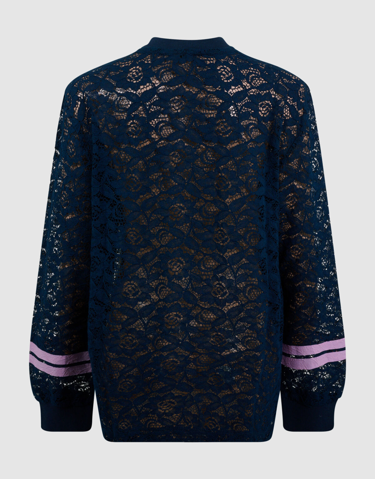 Baseball-Top mit Spitze, dunkelblau SHOEBY GIRLS