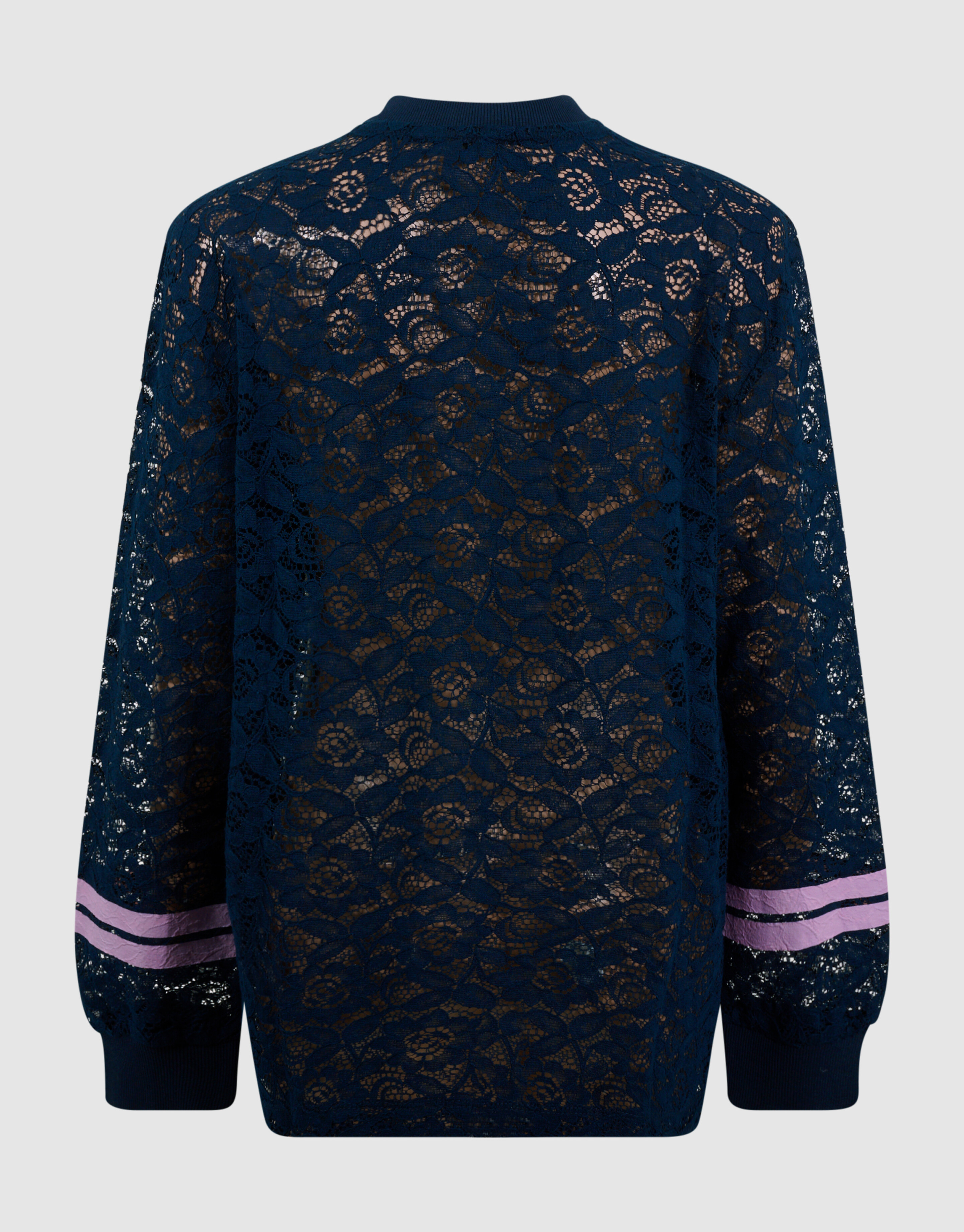 Baseball-Top mit Spitze, dunkelblau SHOEBY GIRLS