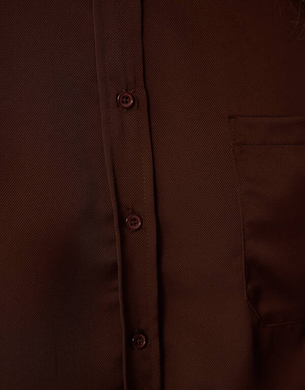 Bluse in Übergröße Dunkelbraun SHOEBY WOMEN