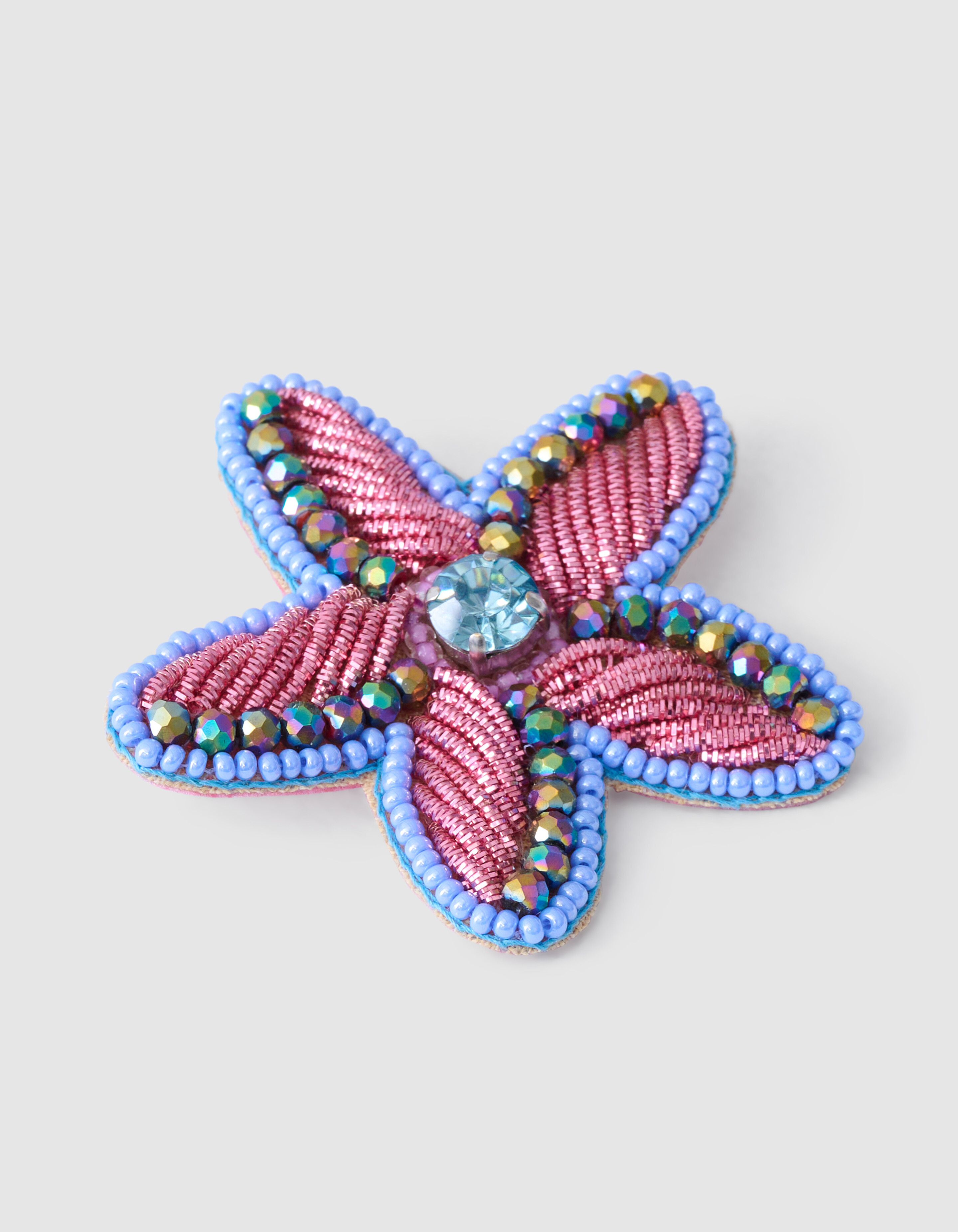 Perlen Ster Broche Blauw SHOEBY ACCESSOIRES