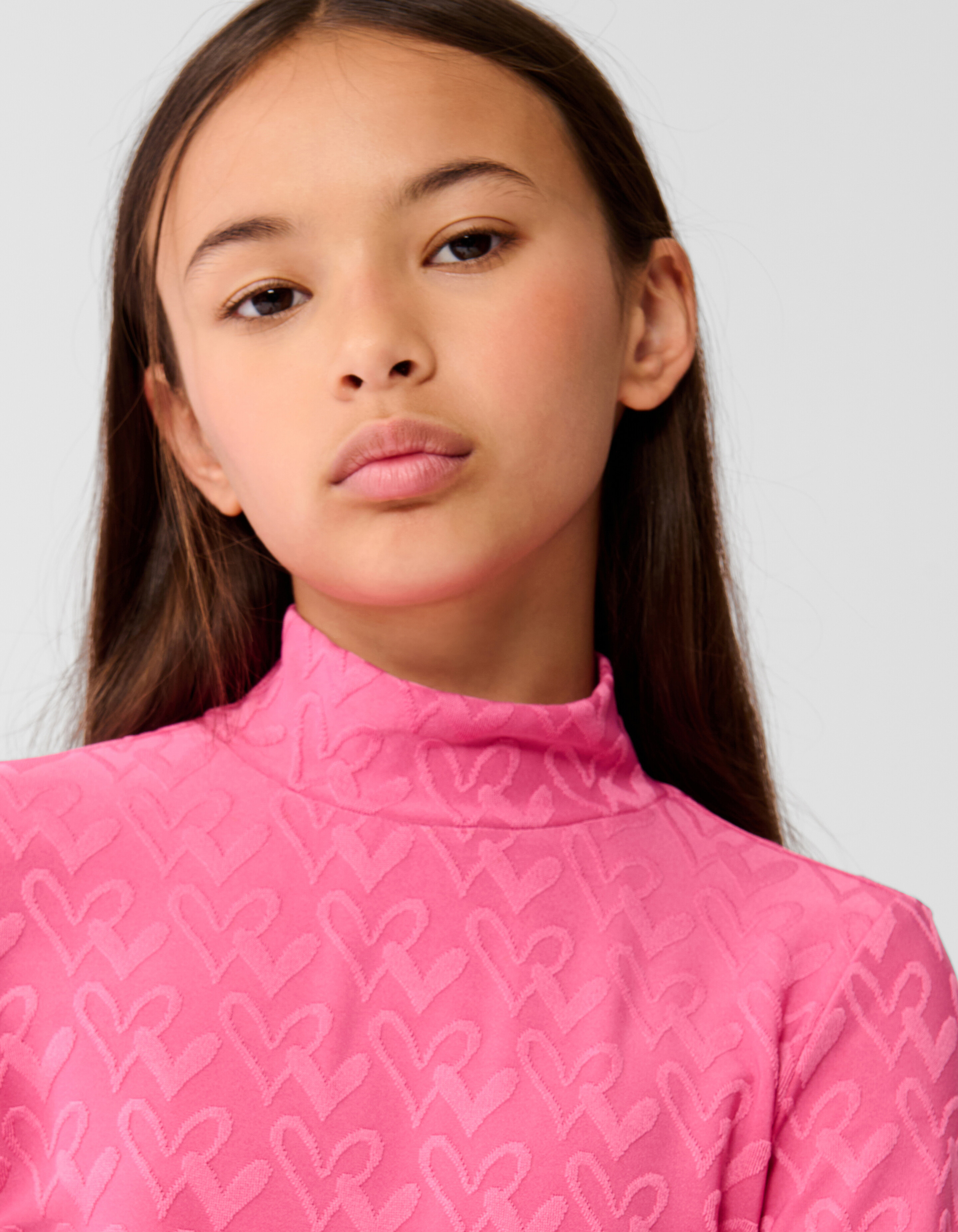 Herz Jersey Top Rosa SHOEBY GIRLS