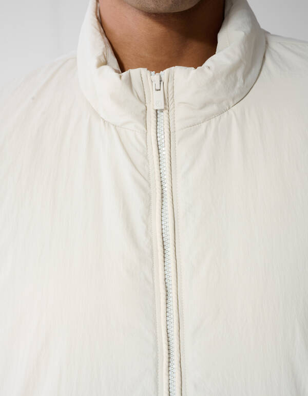 Bodywarmer mit Logo in Regular Fit Sand SHOEBY MEN