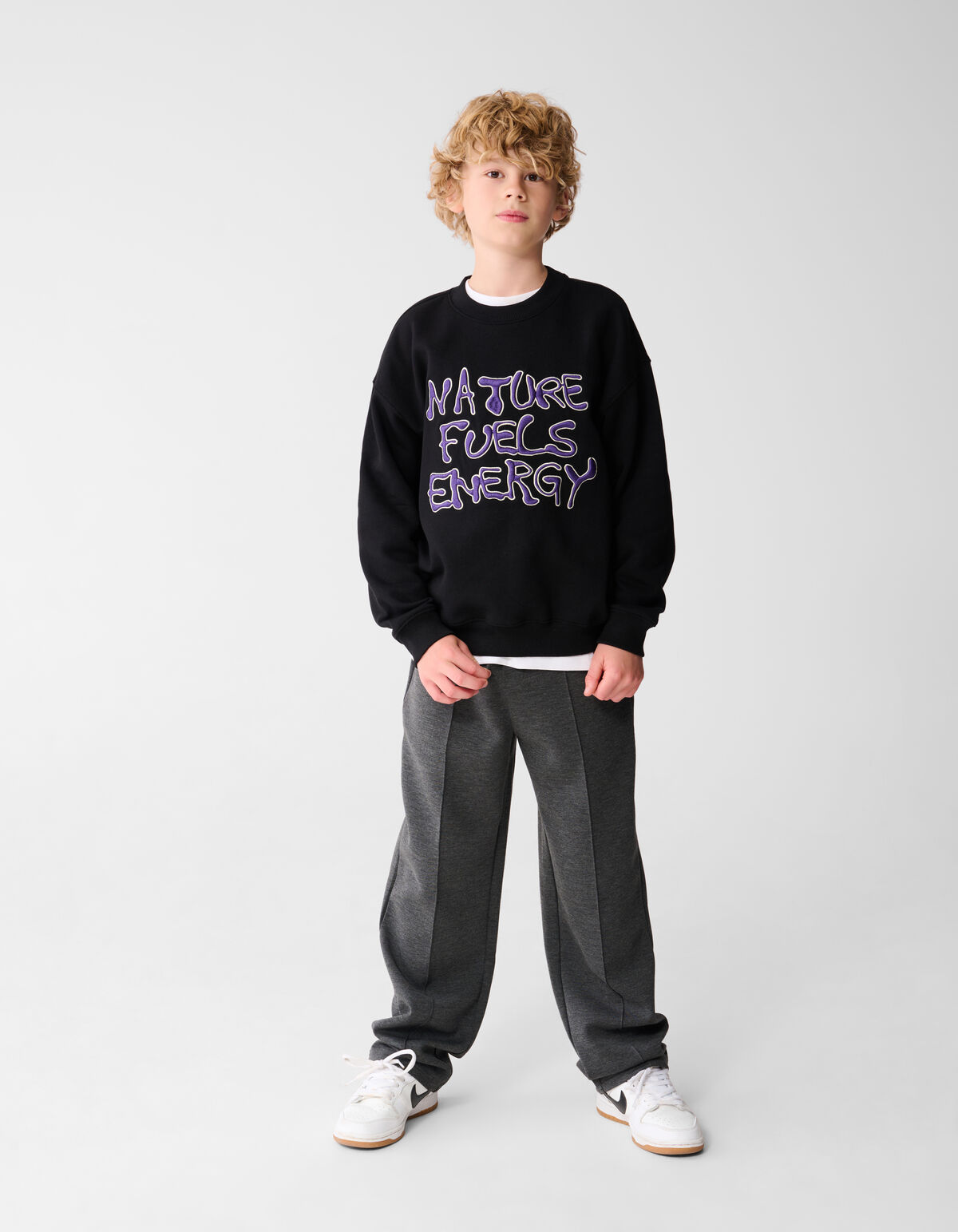 Chique Regular Fit Broek Grijs SHOEBY BOYS