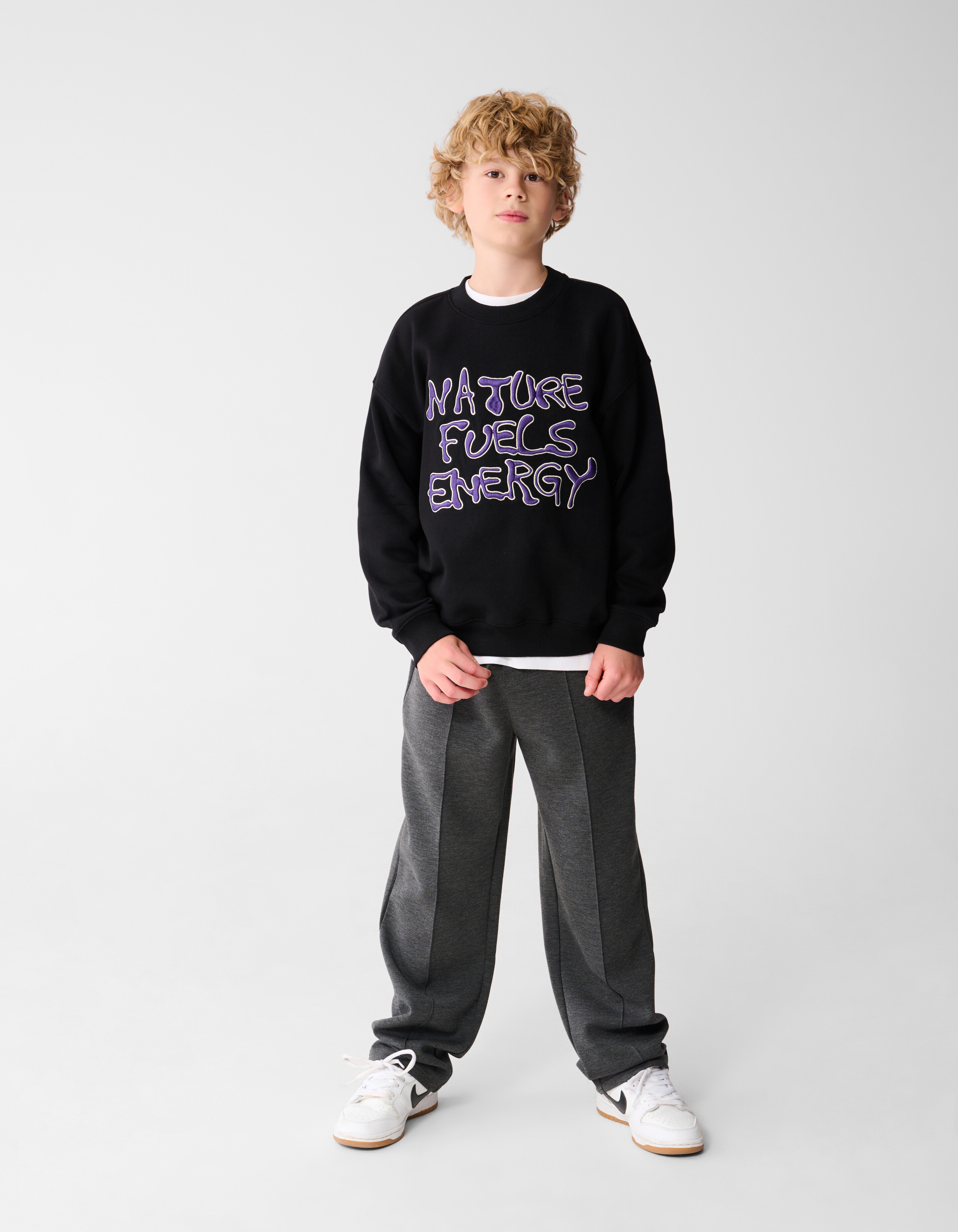 Chique Regular Fit Broek Grijs SHOEBY BOYS