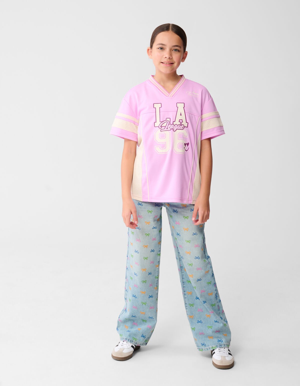 Baseball-T-Shirt Hellrosa SHOEBY GIRLS