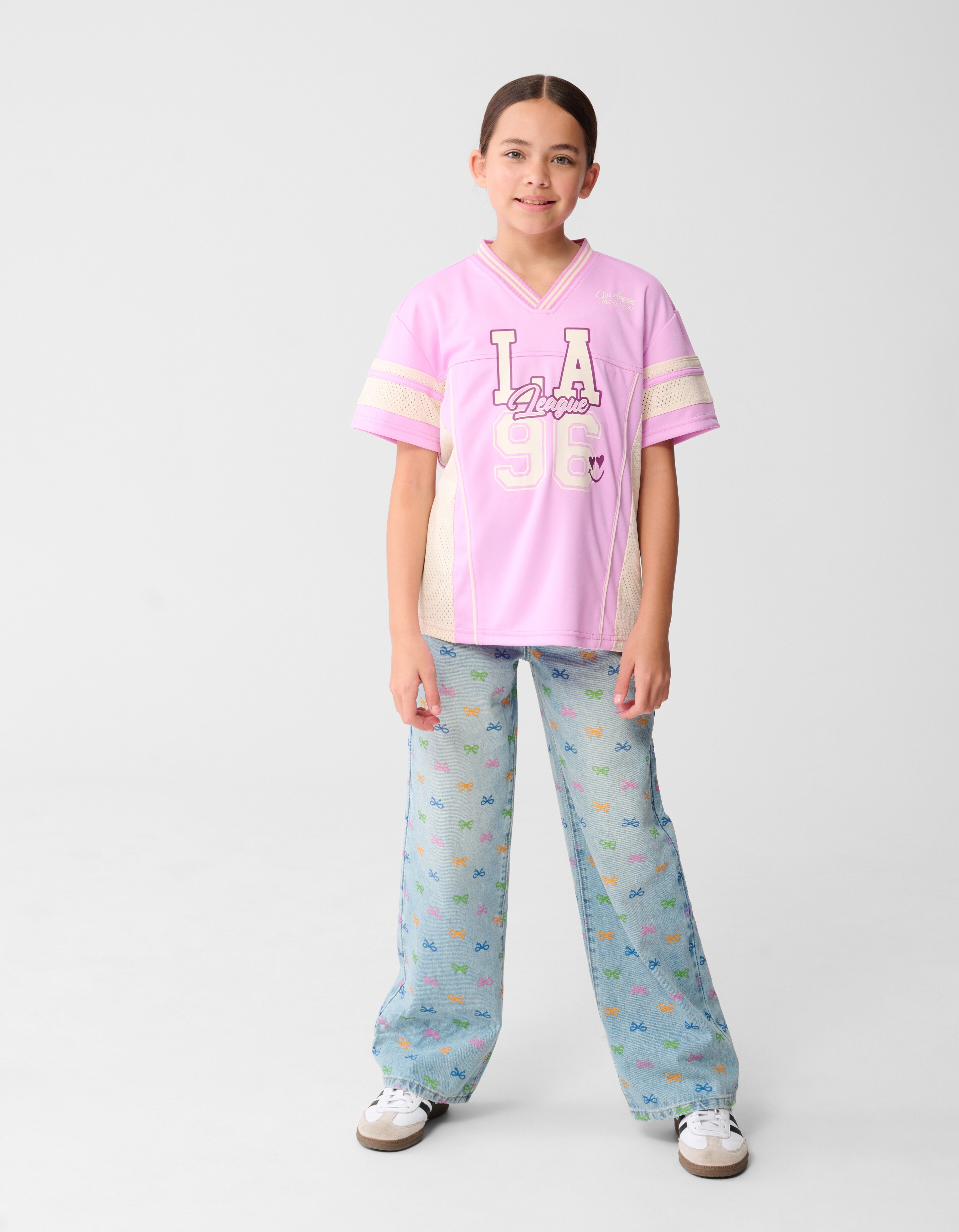 Baseball-T-Shirt Hellrosa SHOEBY GIRLS