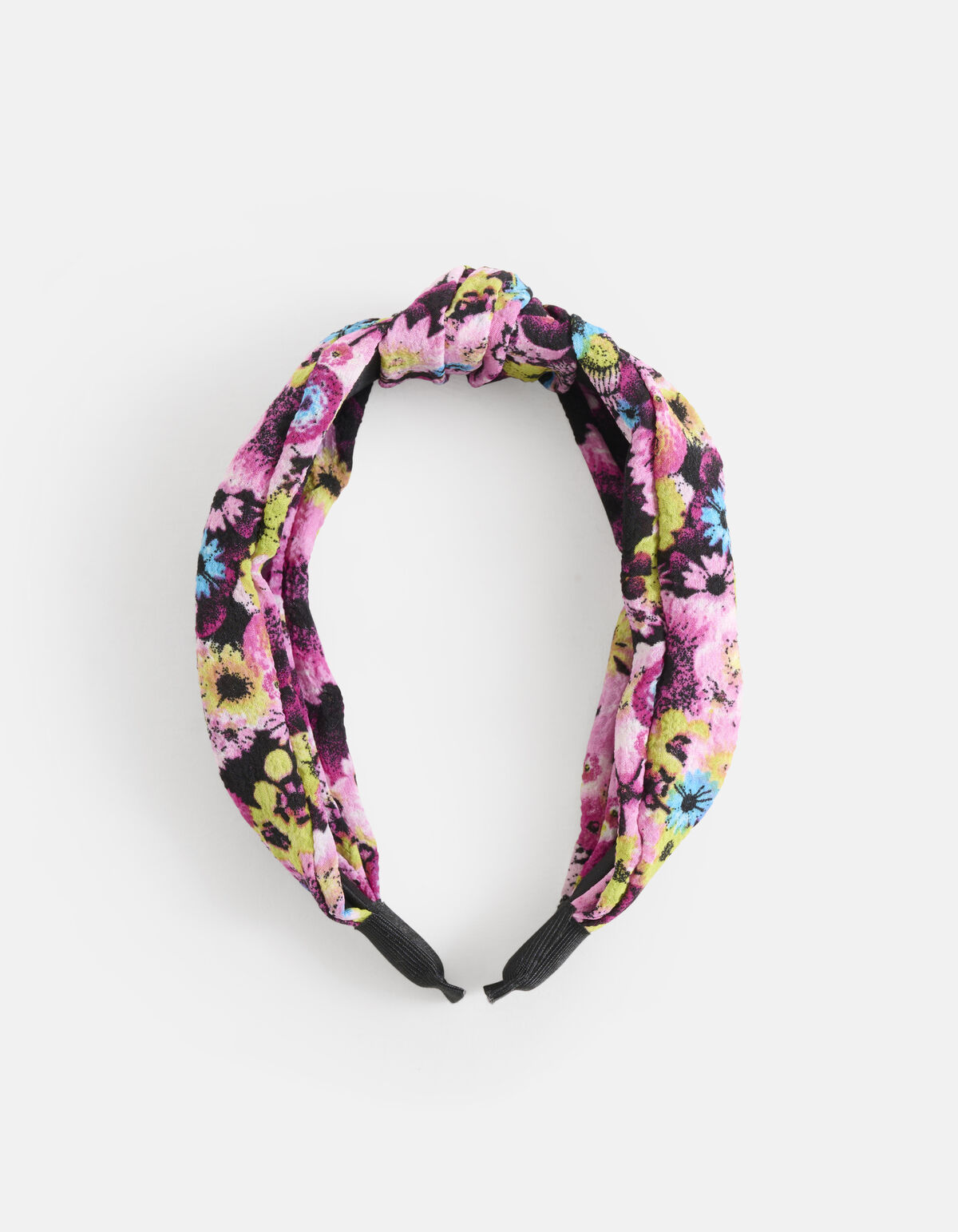 Bloemenprint Knot Haarband Roze SHOEBY ACCESSOIRES