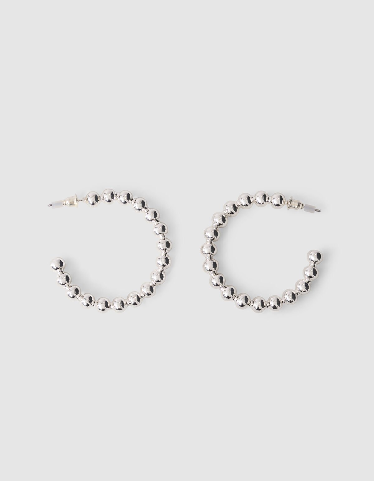 Kleine Bubble-Hoop-Ohrringe Silber SHOEBY ACCESSOIRES