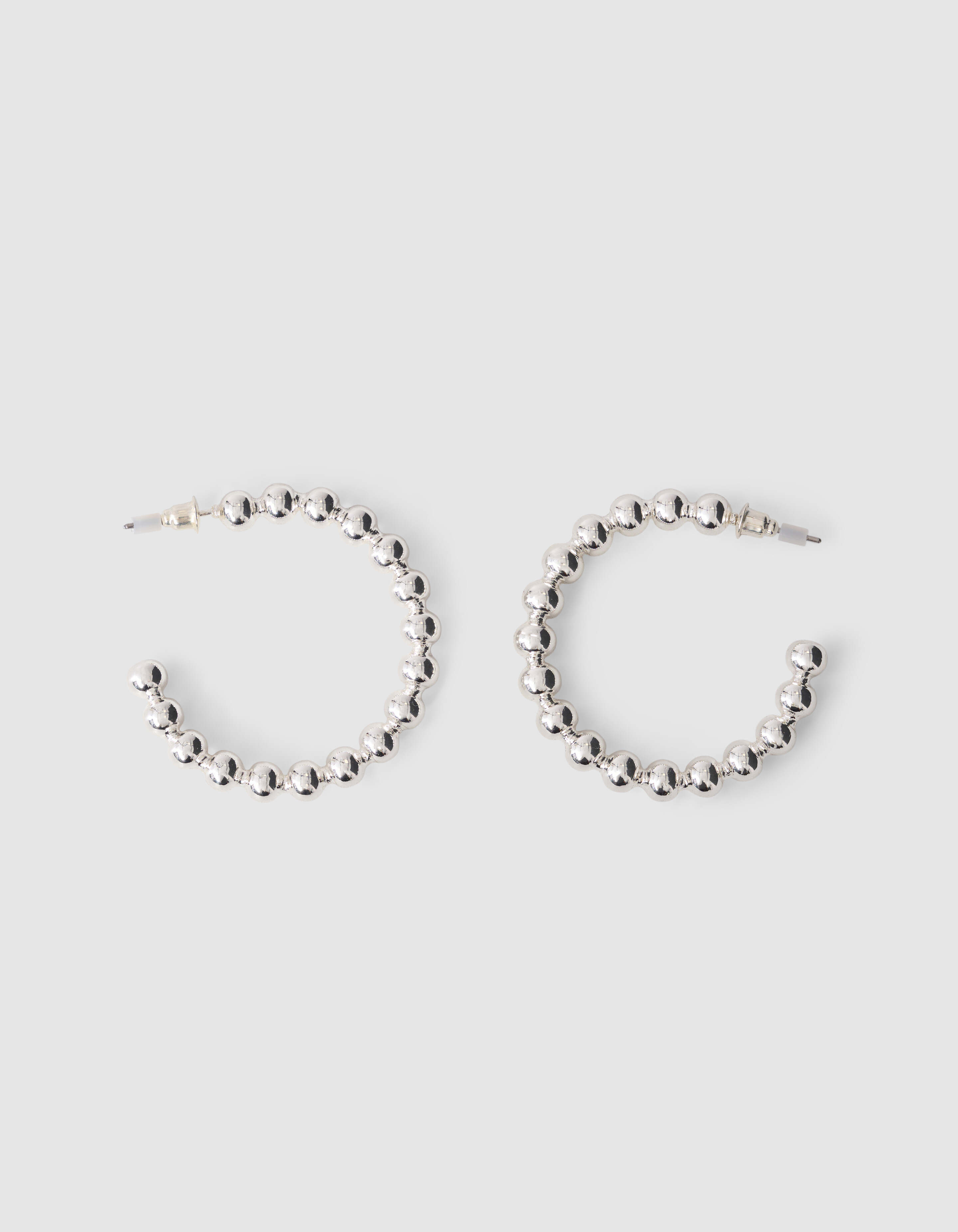 Kleine Bubble-Hoop-Ohrringe Silber SHOEBY ACCESSOIRES