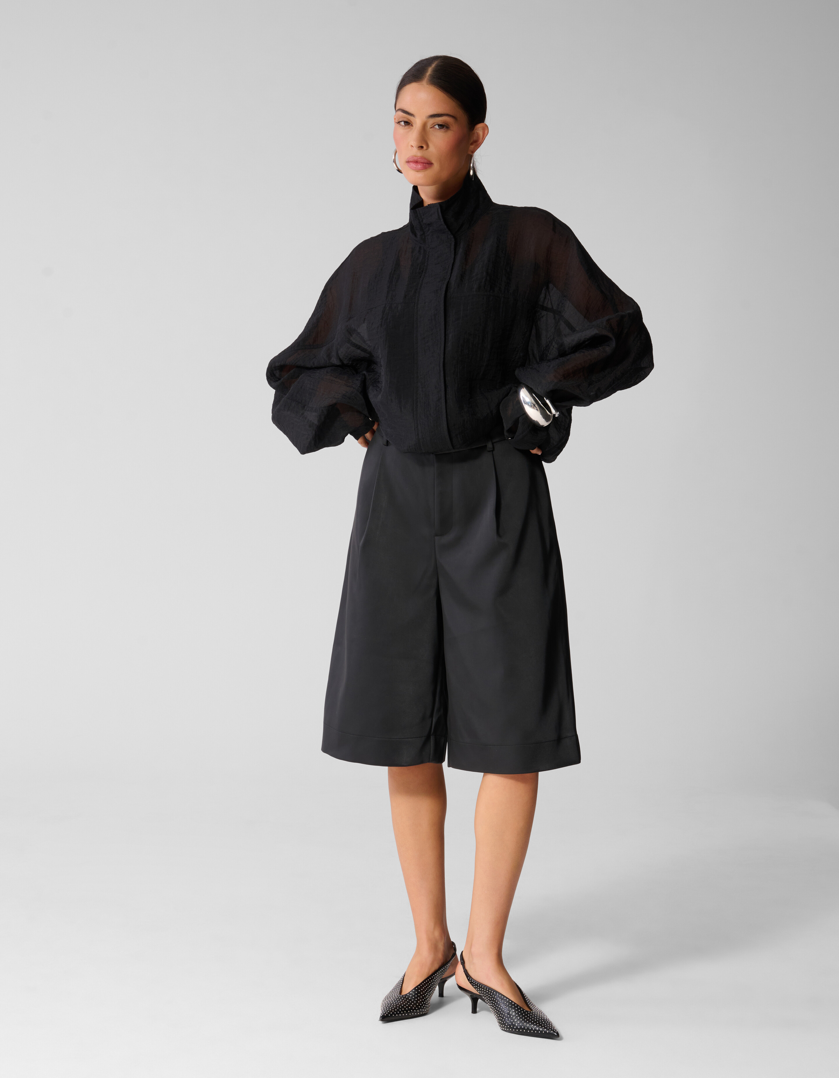 Organza Track Jacke Schwarz SHOEBY WOMEN