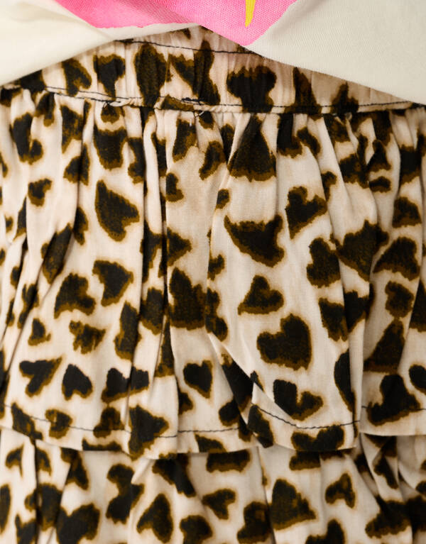 Heart Leopard Minirock Hellbraun SHOEBY GIRLS