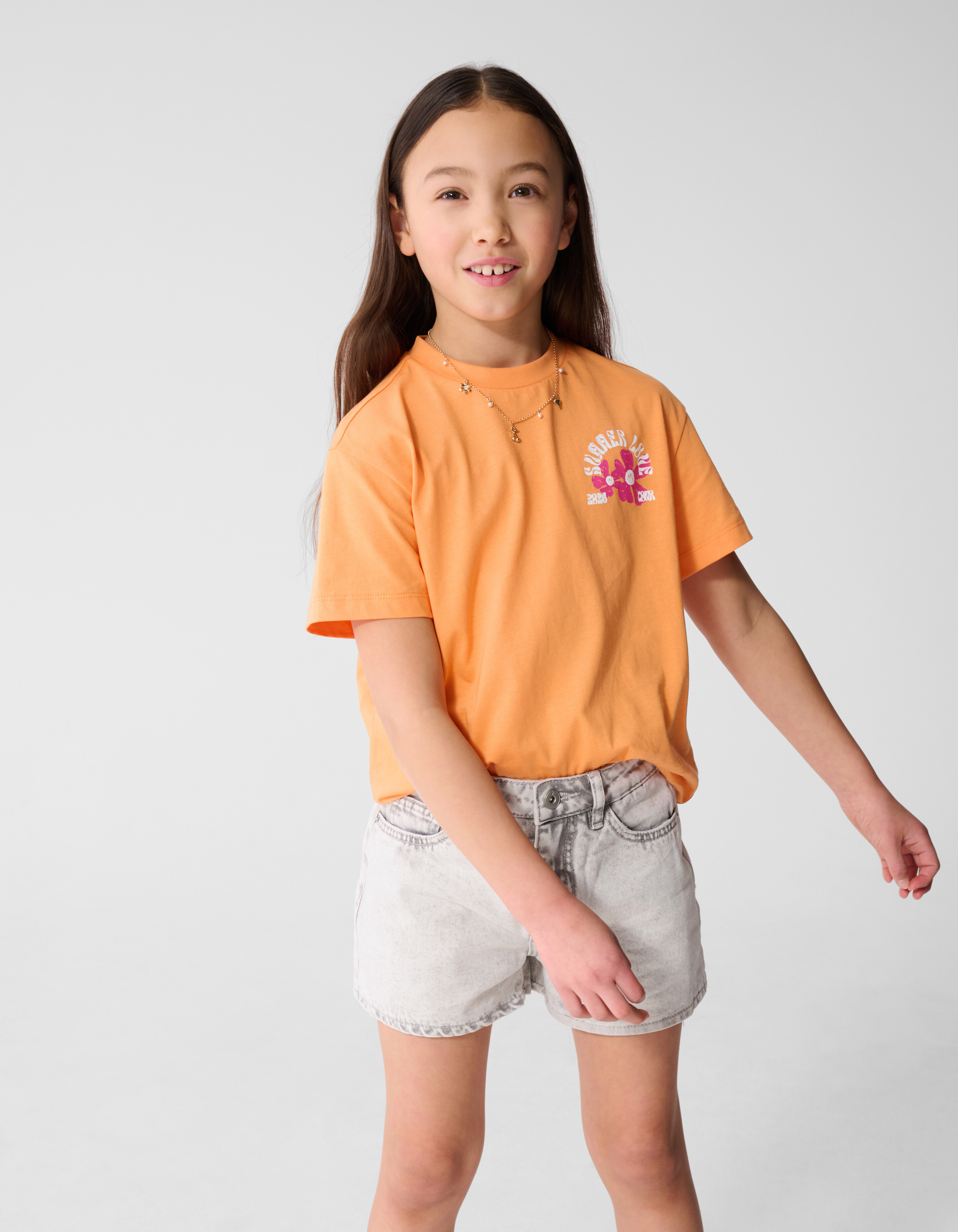 Summer Love T-Shirt Orange SHOEBY GIRLS