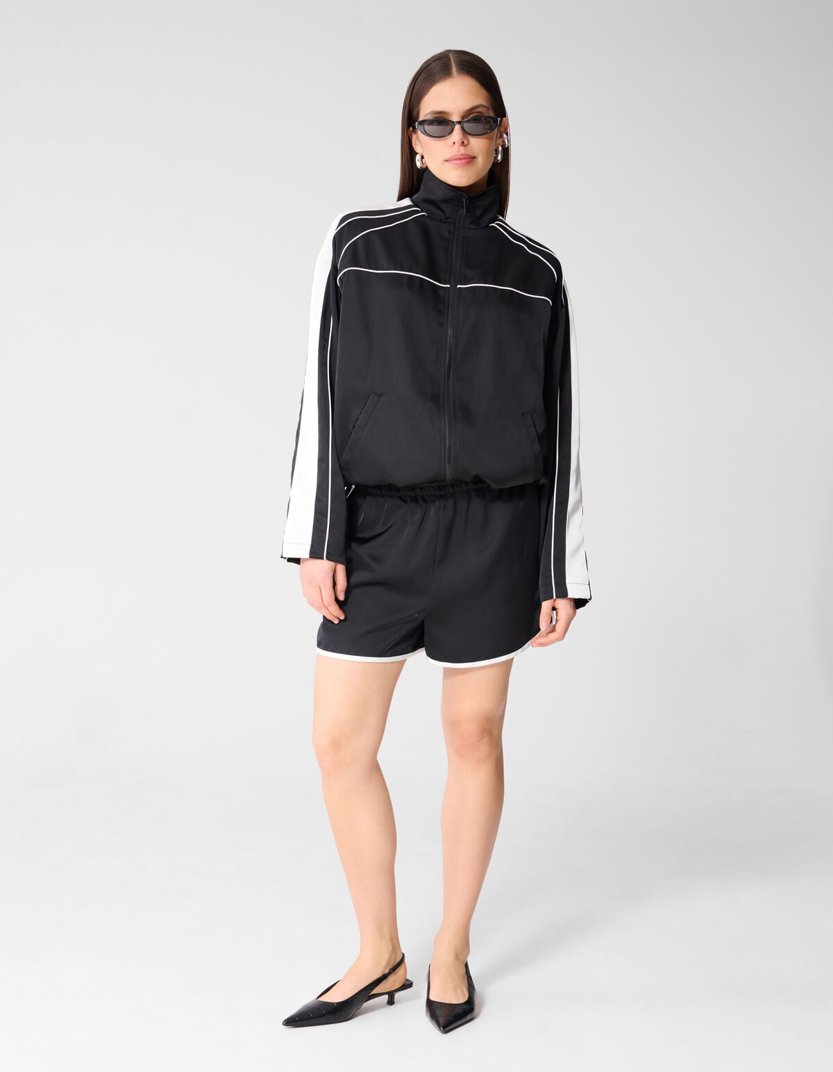 Satin Shorts Schwarz von Monica SHOEBY WOMEN