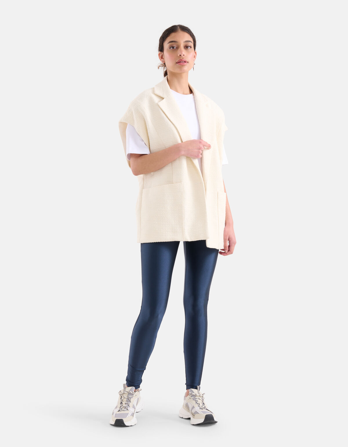 Glänzende Leggings Dunkelblau SHOEBY WOMEN