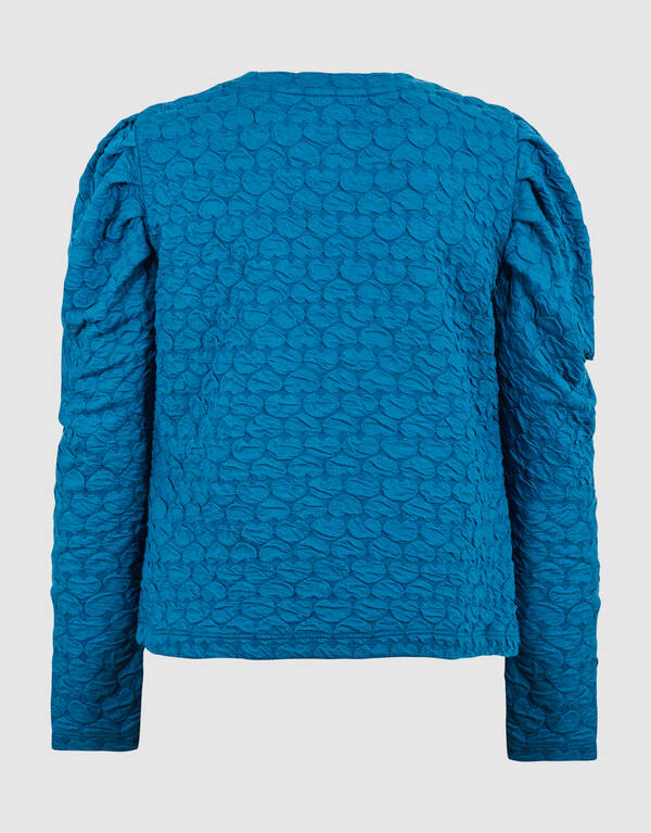 Herz-Puff-Top Blau SHOEBY GIRLS