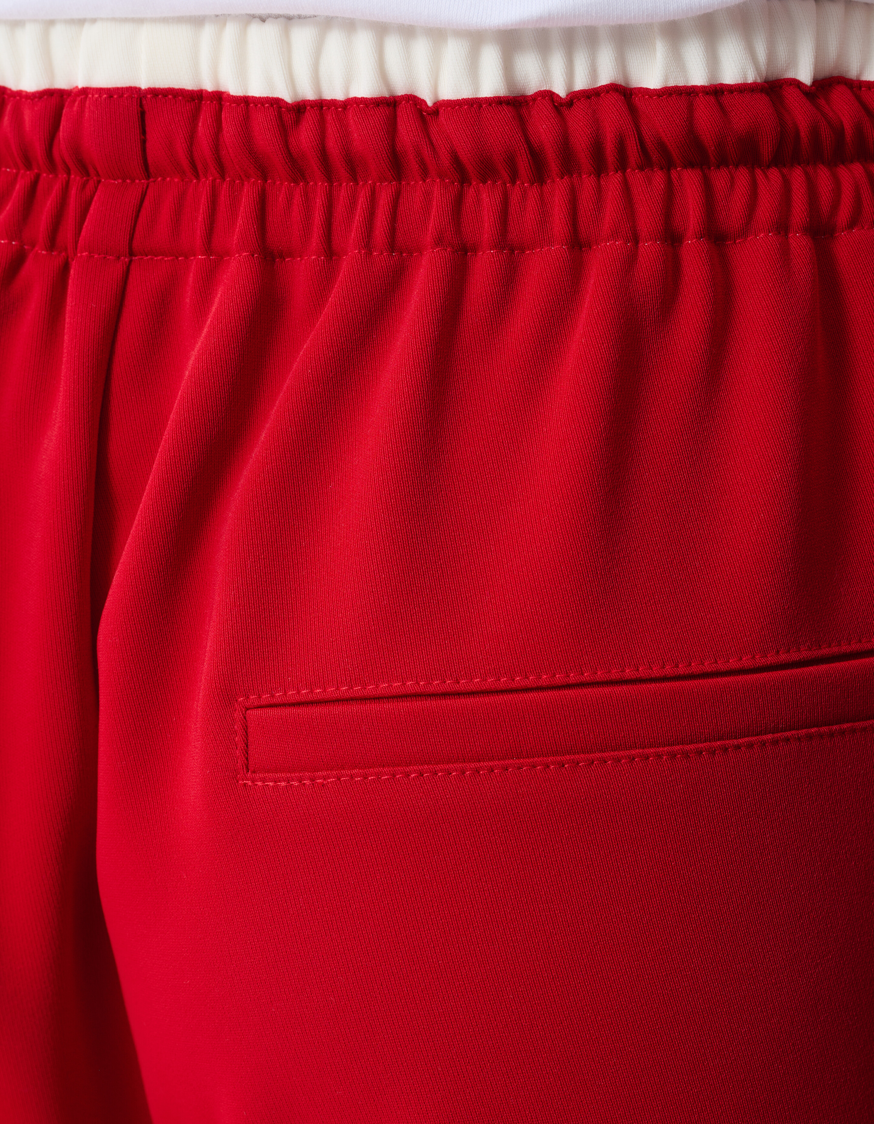 Sporty Wide Leg Broek Rood SHOEBY WOMEN
