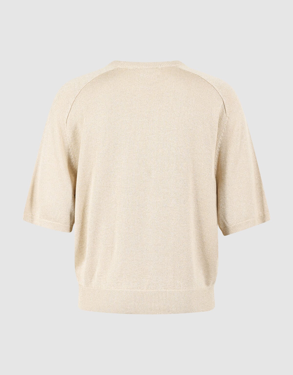 Kurzarm Glitzerpullover Sand SHOEBY WOMEN