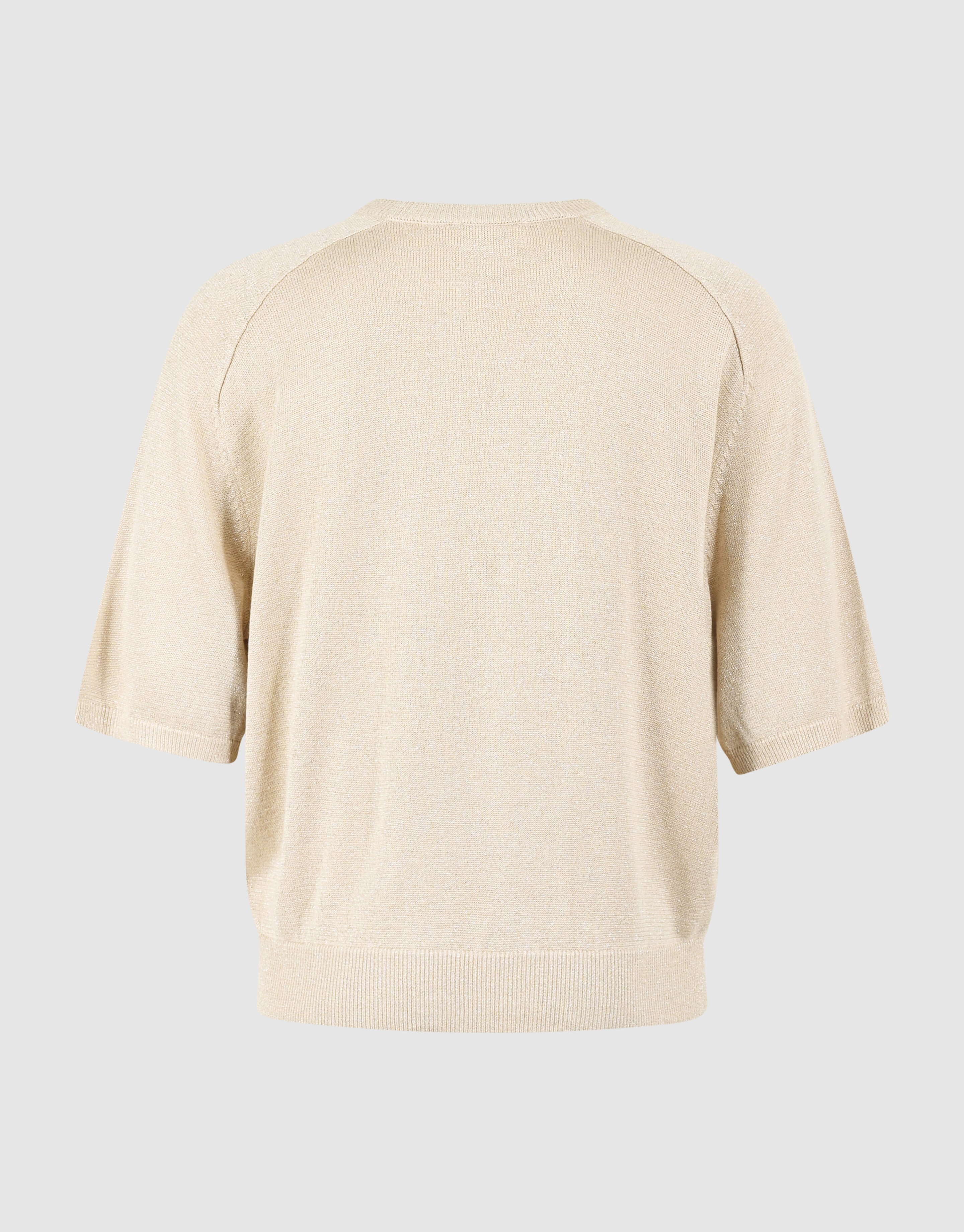 Kurzarm Glitzerpullover Sand SHOEBY WOMEN