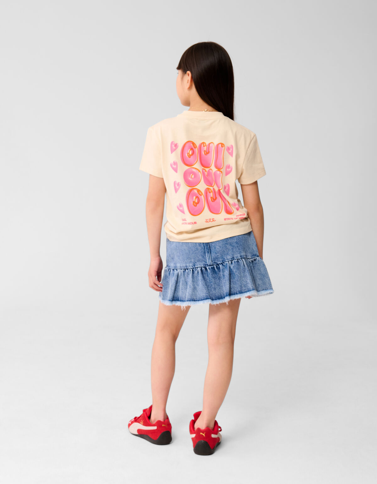 Mon Amour Artwork T-shirt Off White SHOEBY GIRLS