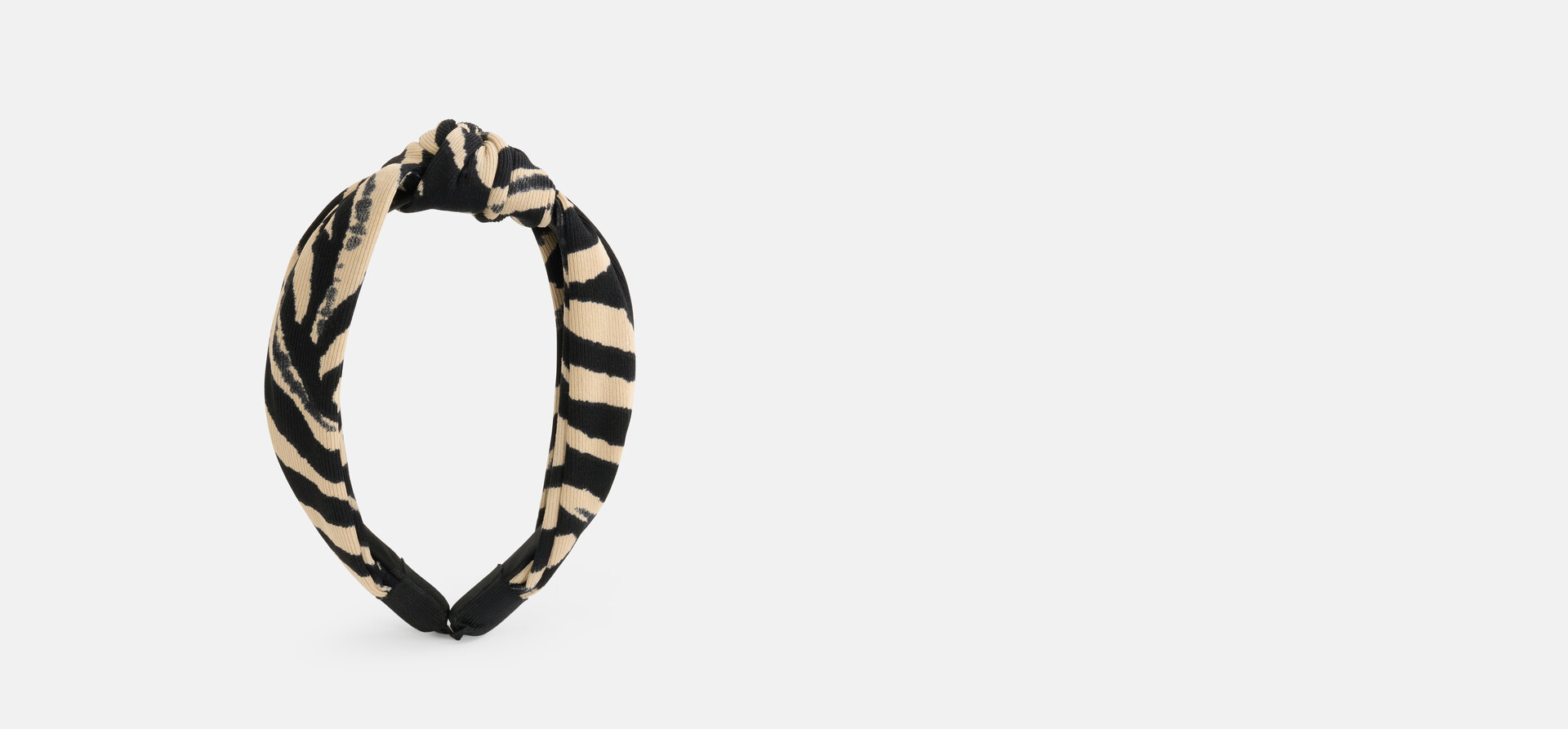 Zebraknoten-Haarband Schwarz SHOEBY ACCESSOIRES
