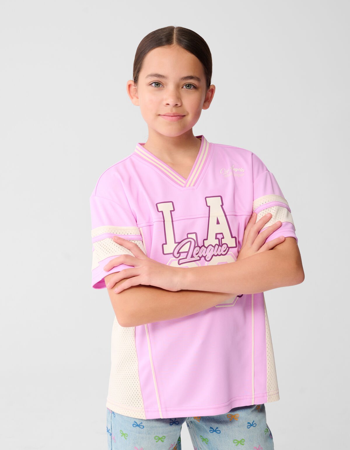 Baseball-T-Shirt Hellrosa SHOEBY GIRLS