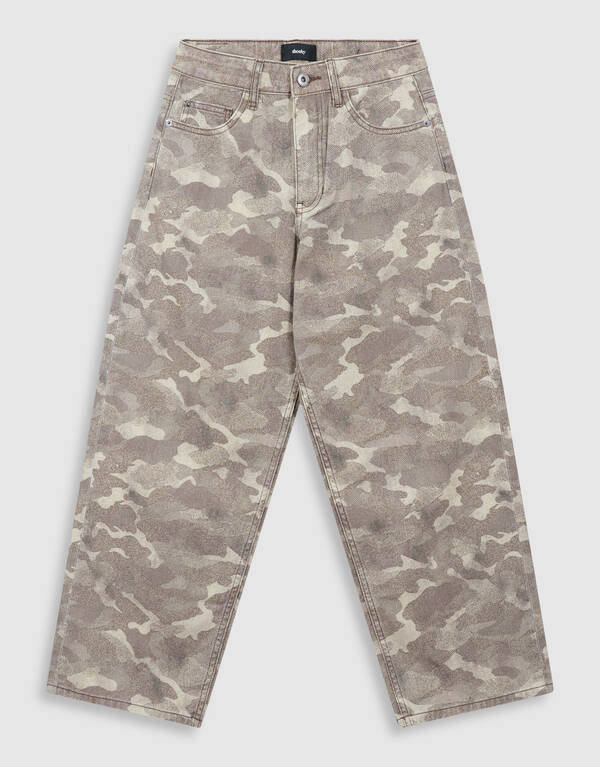 Camo Baggy Fit Jeans in Hellbraun SHOEBY BOYS