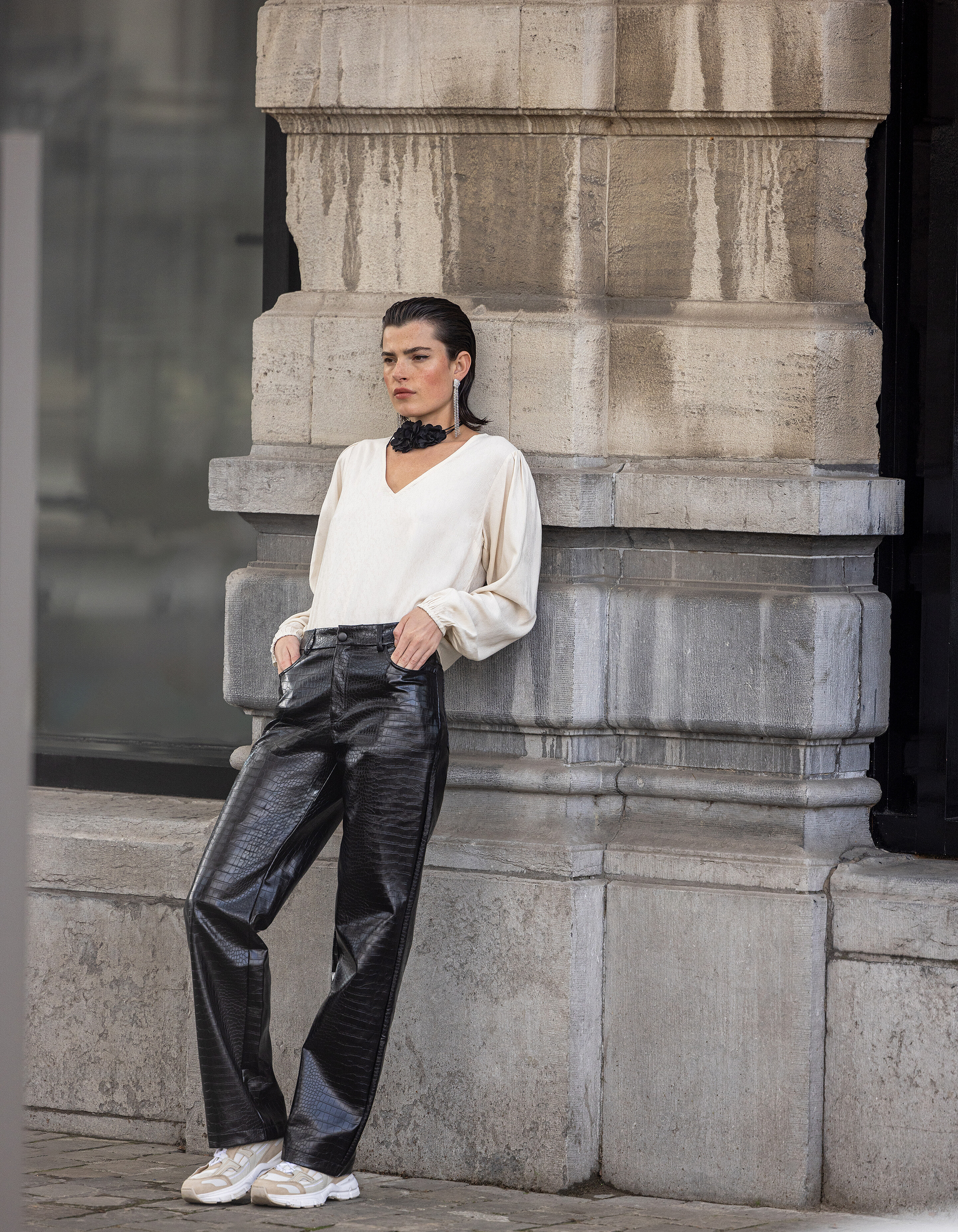 Strukturiertes Oberteil Off White SHOEBY WOMEN