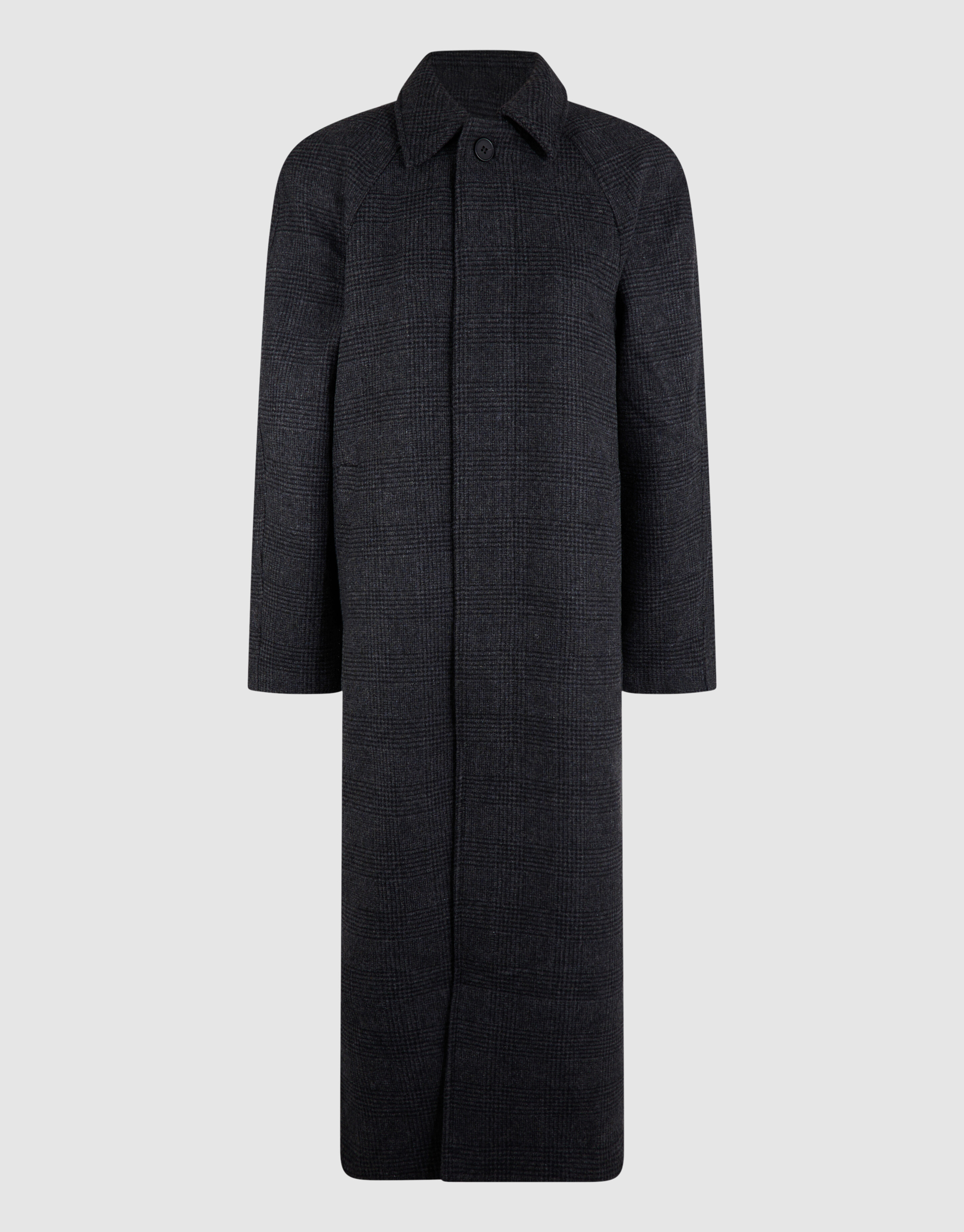 Oversized Karo Jacke Dunkelgrau SHOEBY WOMEN