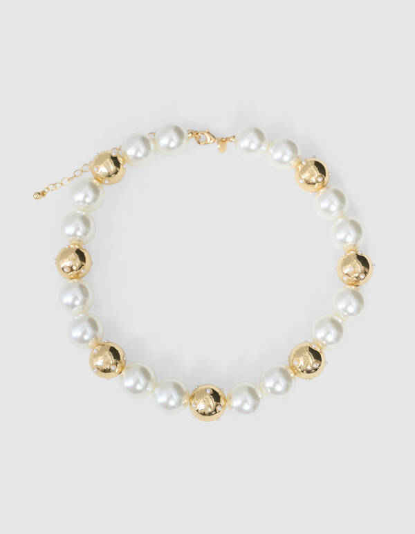 Mix Perlenkette Gold SHOEBY ACCESSOIRES