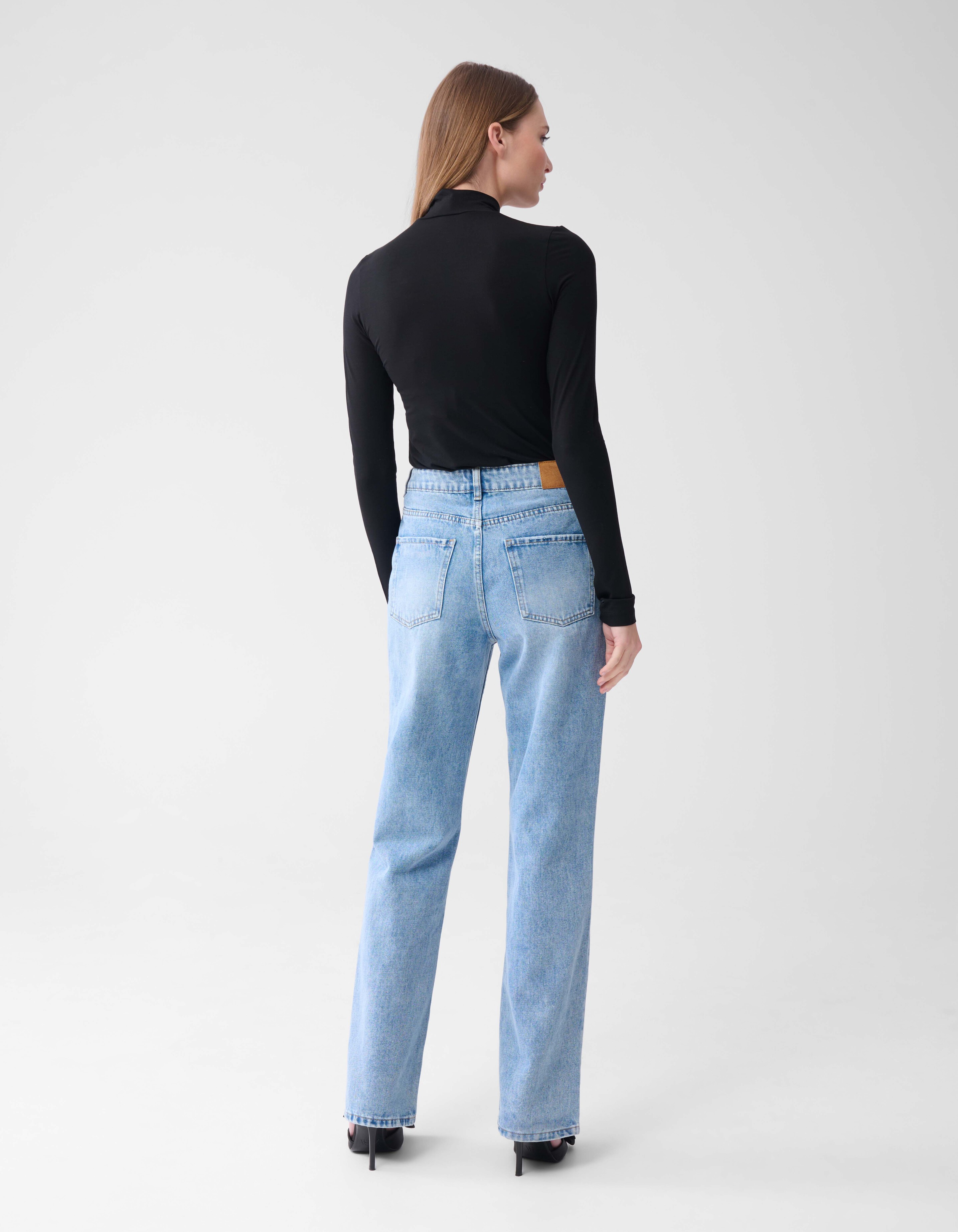 Basic Col Top Schwarz SHOEBY WOMEN