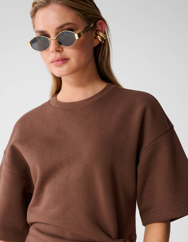 Sweat Maxi Kleid Braun SHOEBY WOMEN