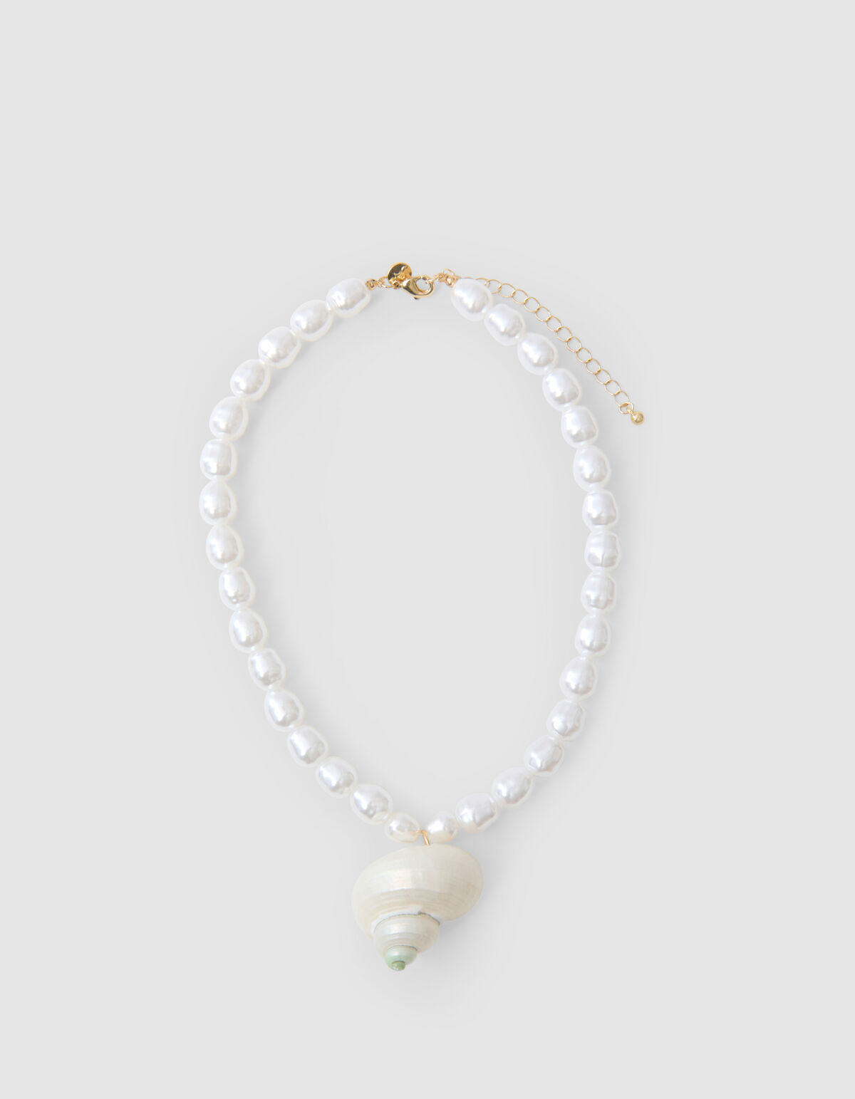 Statement-Muschel-Halskette Weiß von Lizzy SHOEBY ACCESSOIRES