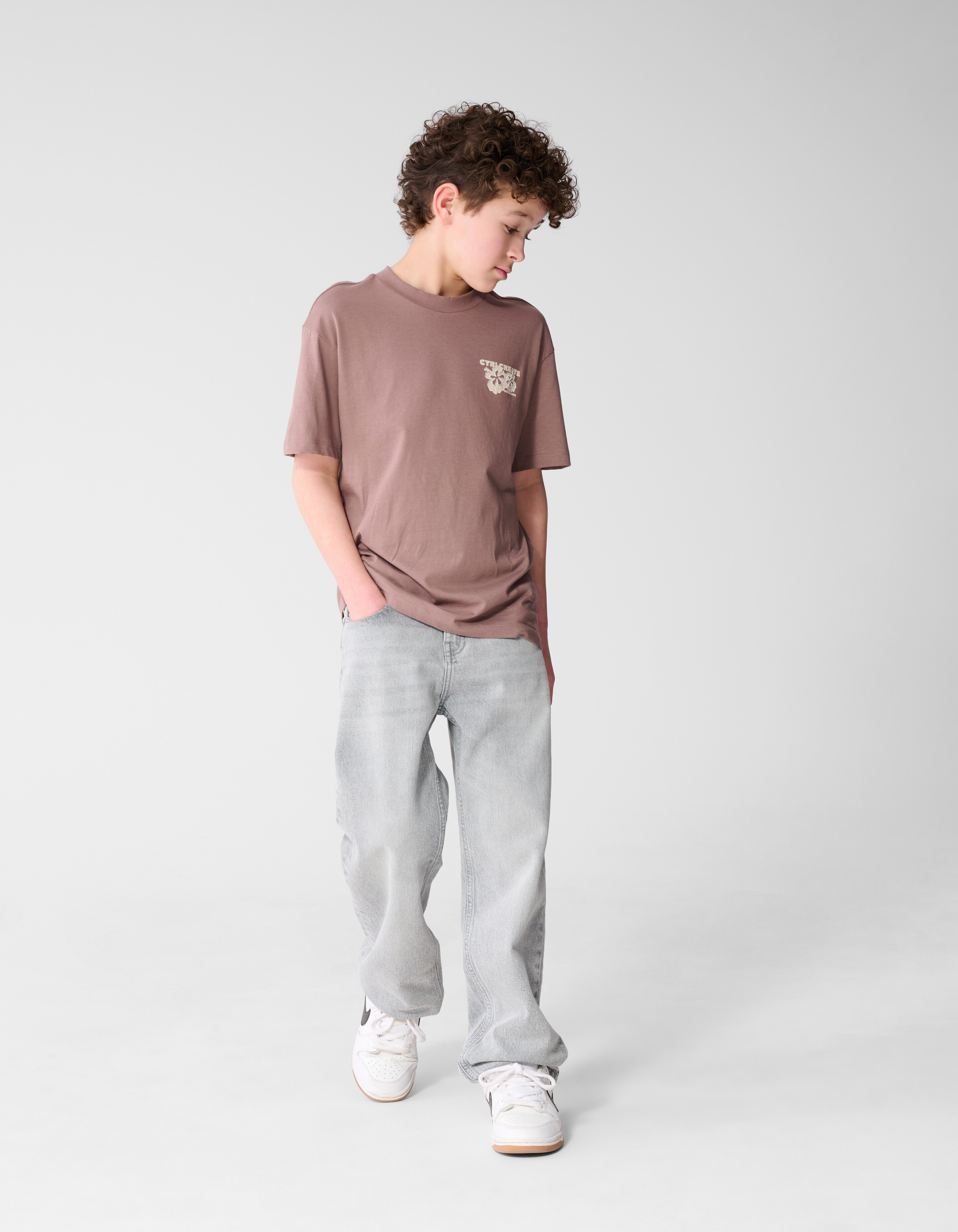 Create Artwork T-Shirt Taupe SHOEBY BOYS