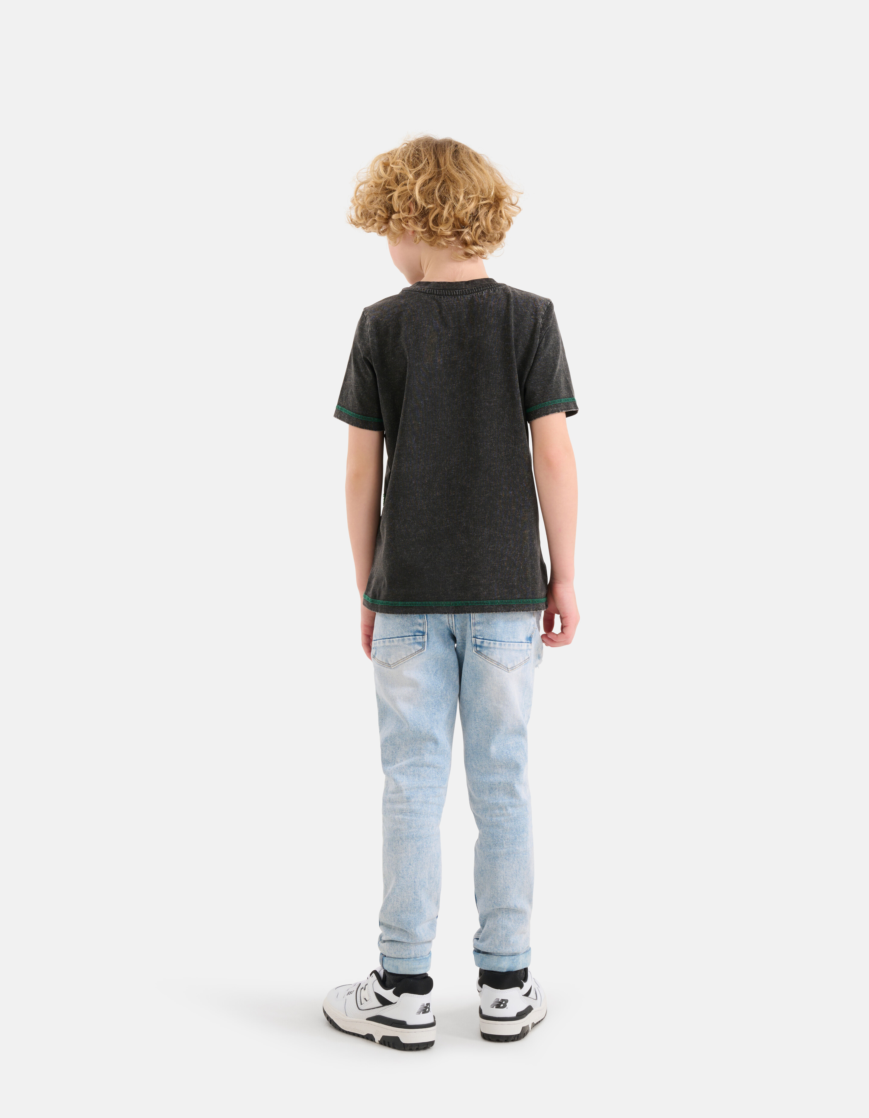 Pocket T-Shirt Donkergrijs SHOEBY BOYS