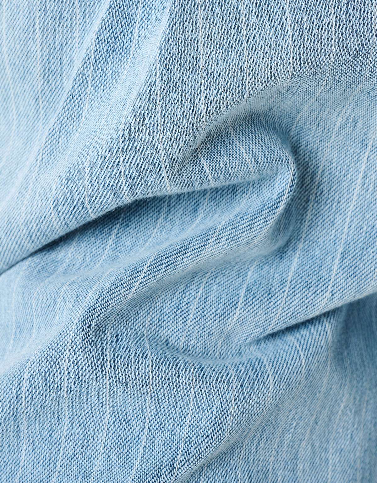 Pinstripe Loose Fit Jeans Lichtblauw L34 SHOEBY WOMEN