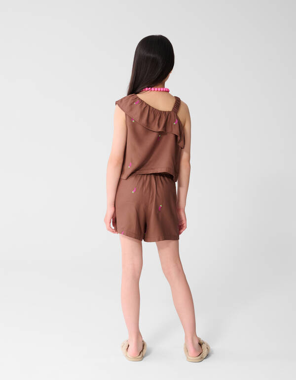 Chili Stickerei Shorts Braun SHOEBY GIRLS